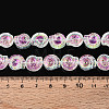 Electroplate Transparent Glass Beads Strands EGLA-S190-05A-4