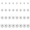 ANATTASOUL 16 Pairs 4 Size Plastic Imitation Pearl Stud Earrings with Steel Iron Pins EJEW-AN0003-89-1