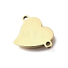 201 Stainless Steel Connector Charms STAS-B143-03H-G-2