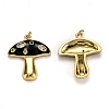 Real 18K Gold Plated Brass Micro Pave Cubic Zirconia Pendants X-ZIRC-L100-019H-G-2