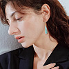 1 Pair Natural Amazonite Dangle Earrings EJEW-TA0001-85-7
