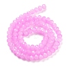 Baking Paint Imitation Jade Glass Bead Strands LS-DGLA-A034-J6MM-A49-2