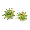 304 Stainless Steel Enamel Pendants STAS-L316-22G-01-2
