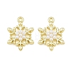 Alloy & ABS Plastic Pearl Pendants PL-CBAF039-01G-1
