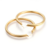 201 Stainless Steel Big Hoop Earrings LS-EJEW-A052-19D-G-2