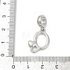 Brass European Dangle Charms KK-Z097-01Q-GP-3