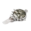Natural Peace Jade Big Pendants G-G466-02P-12-2