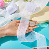 2Rolls Polyester Hot-fix Rhinestone Raw Edges Ribbon OCOR-TA0003-95H-7