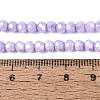 Anti-Tarnish Electroplate Glass Beads Strands EGLA-ZX010-4mm-08-6