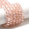 Electroplate Glass Beads Strands EGLA-D018-6x6mm-32-2