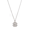 Clover Brass Micro Pave Cubic Zirconia Charms Pendant Necklaces NJEW-JN04958-02-1