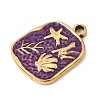 303 Stainless Steel Enamel Pendants SA-CBA9D90-05G-02-2