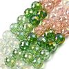 Electroplate Glass Beads Strands EGLA-D300-06-8mm-11-4