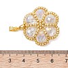 Seed Beads & Glass Beaded Pendants PALLOY-MZ01299-01-4