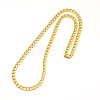304 Stainless Steel Curb Chain/Twisted Chain Necklace Making X-STAS-A028-N122G-1