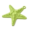 Spray Paint Alloy Big Pendants X-FIND-H055-14-3