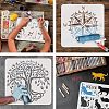 PET Hollow Out Drawing Painting Stencils DIY-WH0383-0040-4