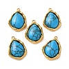 Dyed Synthetic Turquoise Pendants GG-L002-01G-02-1