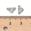 304 Stainless Steel Textured Heart Links Connector Charms STAS-D211-14A-P-3