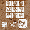 9Pcs 9 Styles PET Hollow Out Drawing Painting Stencils DIY-WH0394-0090-2