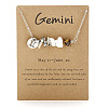 667 Stainless Steel with Natural Dalmatian Jasper & Natural Howlite & Natural Tiger Eye Chip Pendant Necklaces FS-WGFED6E-09-1