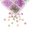 400Pcs 10 Colors Frosted Spray Painted Glass Beads Strands GLAA-CJ0001-39-3
