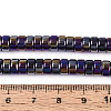 AB Color Plated Transparent Glass Beads Strands GLAA-T026-3x6mm-T11-4