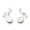 201 Stainless Steel Charms STAS-C017-09P-2