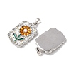 Brass Enamel Pendants KK-C143-49P-2