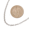 3MM 304 Stainless Steel Rolo Chain Necklaces NJEW-JN05622-01-4