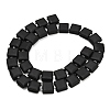 Natural Frosted Obsidian Beads Strands GG-F802-B15-01-5