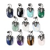 Natural & Synthetic Mixed Gemstone Pendants G-L524-17AS-1