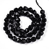 Natural Obsidian Beads Strands G-T139-8mm-50-2