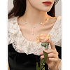 925 Sterling Silver with Natural Freshwater Pearl Potato Link Chain Y Necklaces for Women FS-WG86156-01-3