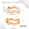 6Pcs Nuggets Zinc Alloy Lapel Pins for Clothes JEWB-FG0001-77-2
