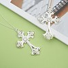 Alloy Rhinestone Cross Big Pendants LS-ALRI-1475-S-RS-5