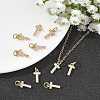 SHEGRACE Brass Micro Pave Clear Cubic Zirconia Pendants XGRQ29227-394G-T-5