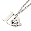 201 Stainless Steel Necklaces NJEW-Q336-01D-P-4