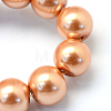Baking Painted Glass Pearl Round Bead Strands HY-Q003-10mm-33-3