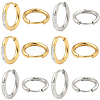 20Pcs 2 Colors 304 Stainless Steel Hoop Earrings EJEW-SC0001-84-1
