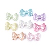 Spray Painted Textured Opaque Acrylic Beads OACR-N160-15-1