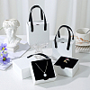 PU Leather Jewelry Set Drawer Boxes with Sponge Inside and Texture Paper Jewelry Tote Bags ABAG-CL0001-66A-6
