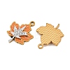 304 Stainless Steel Enamel Pendants SA-CBAA937-05G-2