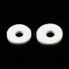 Flat Round Handmade Polymer Clay Beads CLAY-R067-10mm-21-6