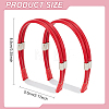 ANATTASOUL 4 Sets 4 Colors Elastic Polyester Shoelace Bands FIND-AN0001-04-2