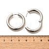 304 Stainless Steel Hoop Earrings for Women EJEW-M068-15I-P-5