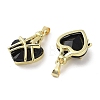 Real 18K Gold Plated Brass Glass Pendants KK-R161-01G-3