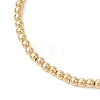 Brass Round Beads Stretch Bracelets BJEW-JB12933-4