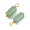 Natural Green Aventurine Cloumn Pendants STAS-H221-04G-01-2