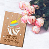 Bamboo Greeting Card & Paper Envelope with Bowknot AJEW-WH0202-006-5
